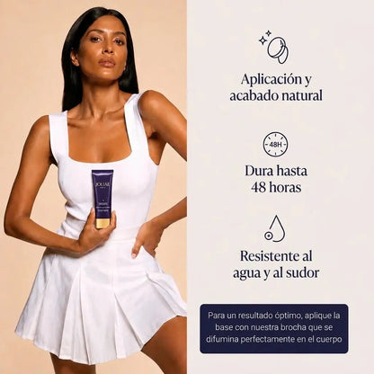 Corrector con efecto bronceador para el cuerpo + brocha GRATIS