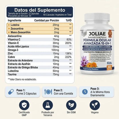 Joliae Fórmula Avanzada para el Contorno de Ojos 15 en 1