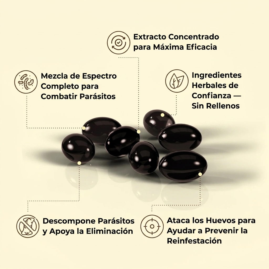 Elimine Parásitos Y Larvas Ocultas En Solo 14 Días Con Clavos De Olor De Ajenjo Y Nogal Negro