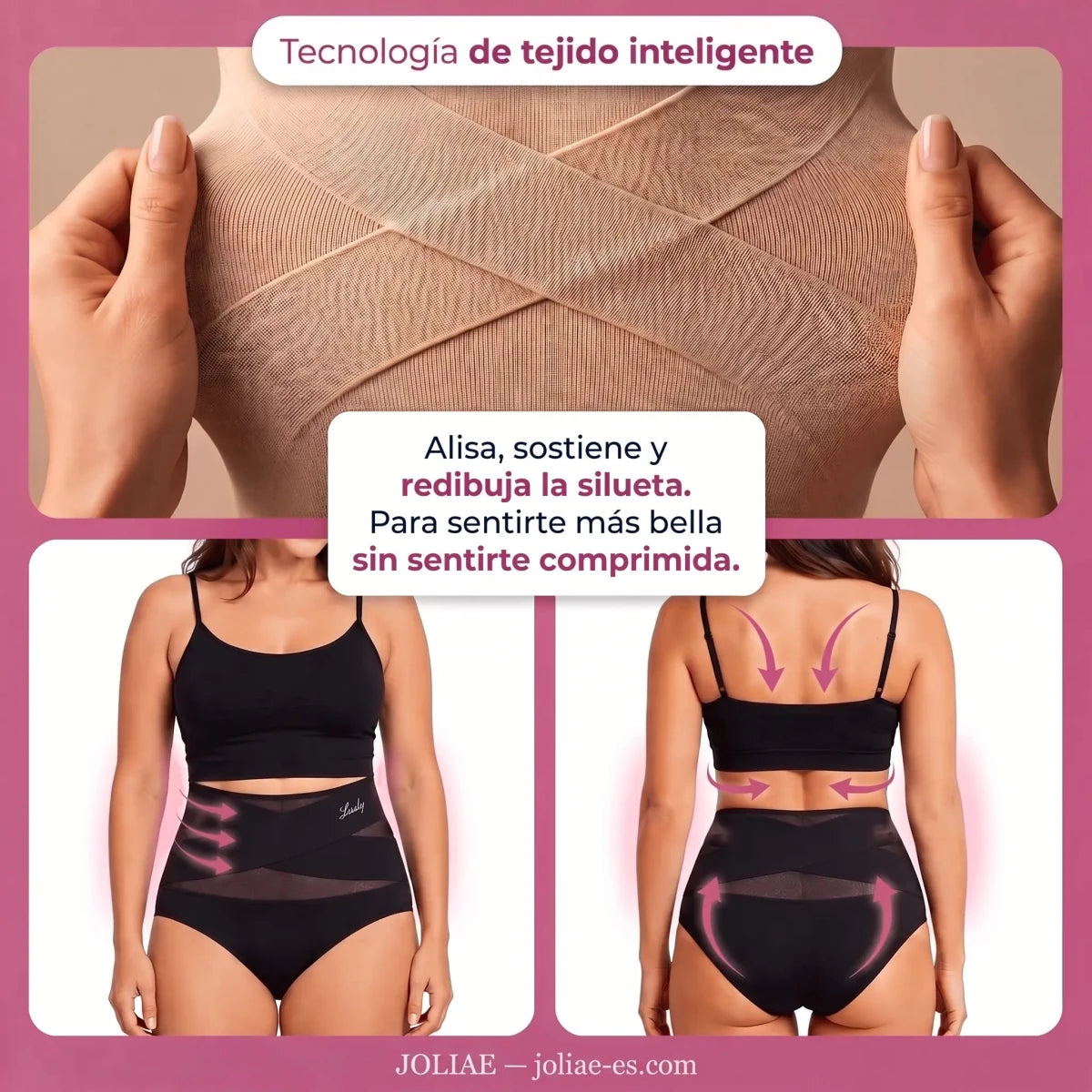 Faja Modeladora de Alta Cintura con Control Abdominal Sin Costuras