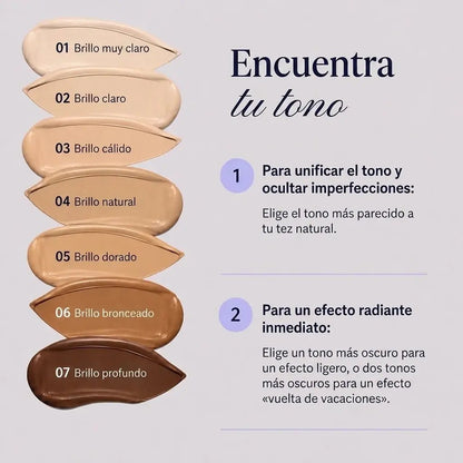 Corrector con efecto bronceador para el cuerpo + brocha GRATIS