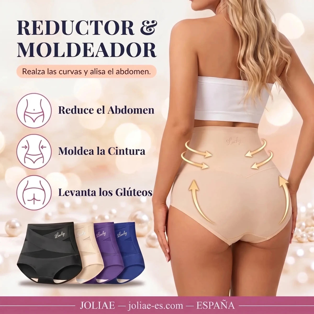 Faja Modeladora de Alta Cintura con Control Abdominal Sin Costuras