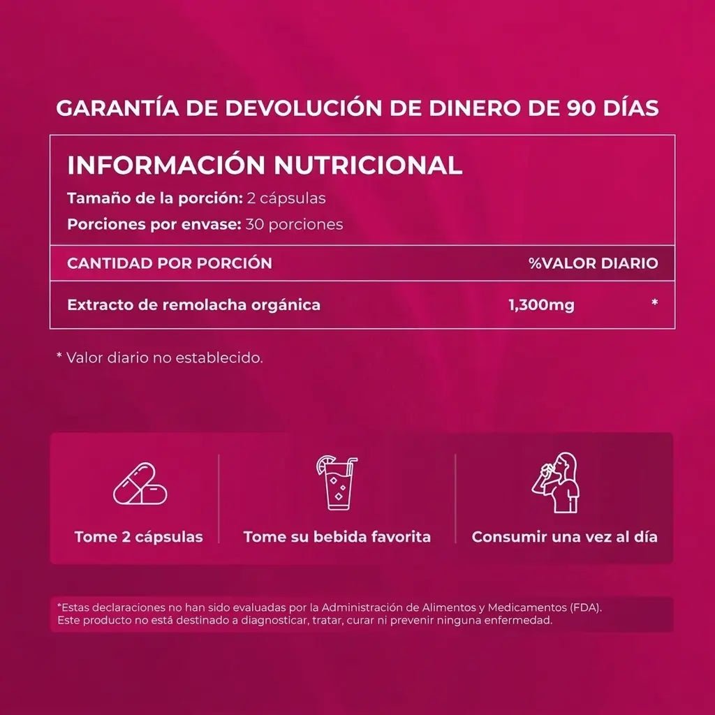 Cápsulas de Remolacha Joliae