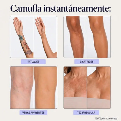 Corrector con efecto bronceador para el cuerpo + brocha GRATIS