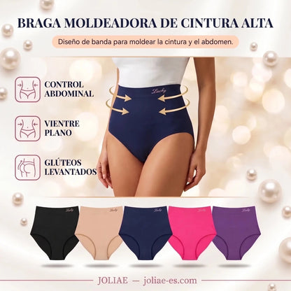 Faja Modeladora de Alta Cintura con Control Abdominal Sin Costuras