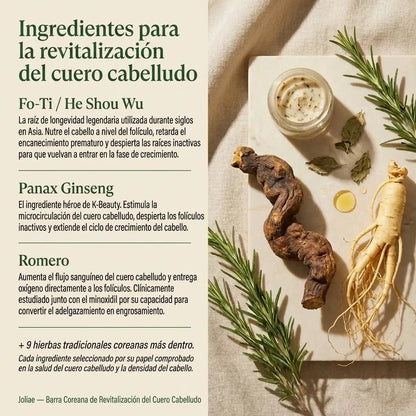 Bar Coreano De Revitalización Del Cuero Cabelludo