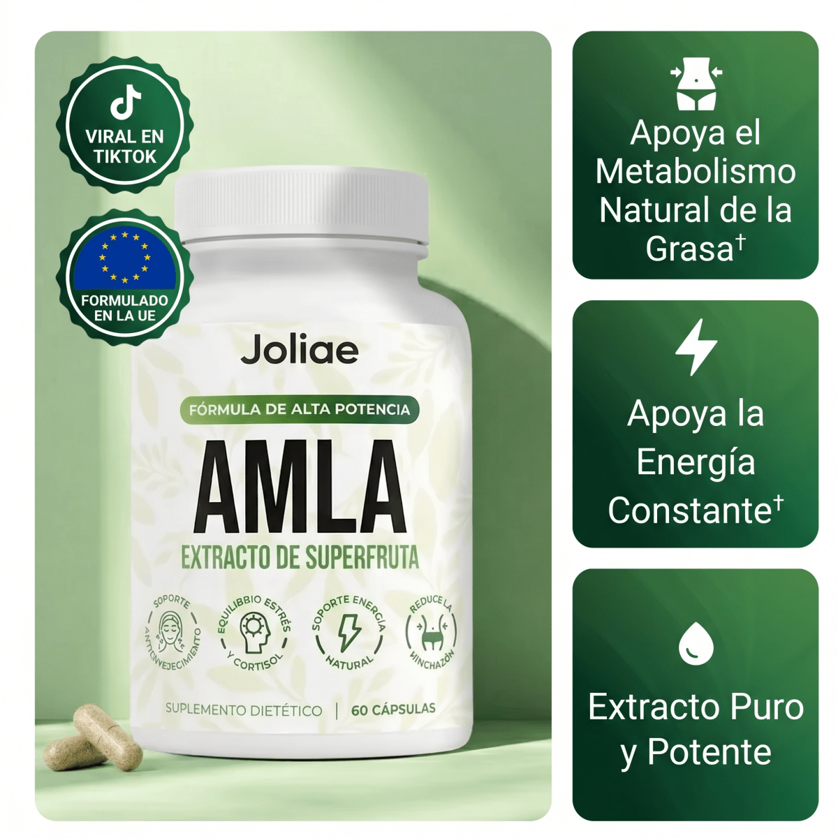 Cápsulas de Superfruto Amla