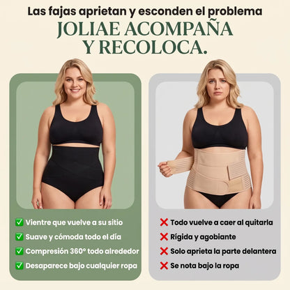 Braga Posparto — Compresión 360° — Joliae frente a la faja clásica