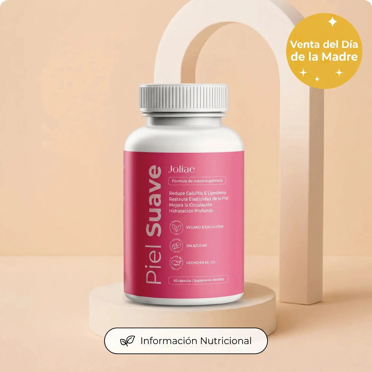 Cápsulas De Máxima Potencia Anticelulitis Y Lipedema | Piel Suave De Joliae