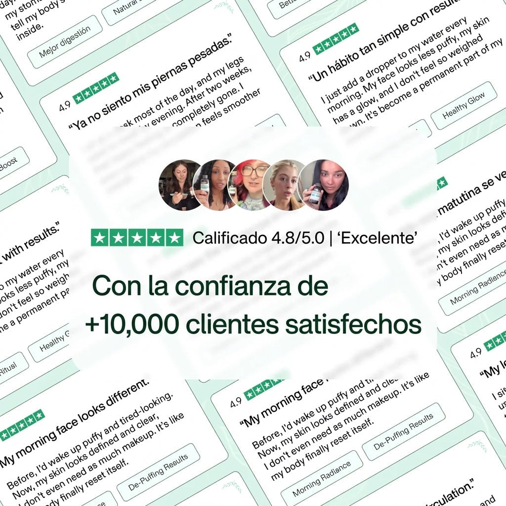 Sentirse más ligera y con menos hinchazón en 16 días o menos