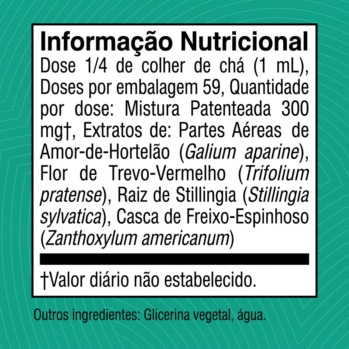 Joliae - informação nutricional