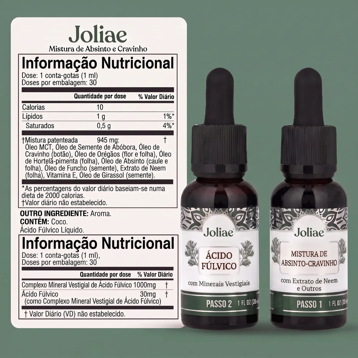 Informação nutricional Joliae