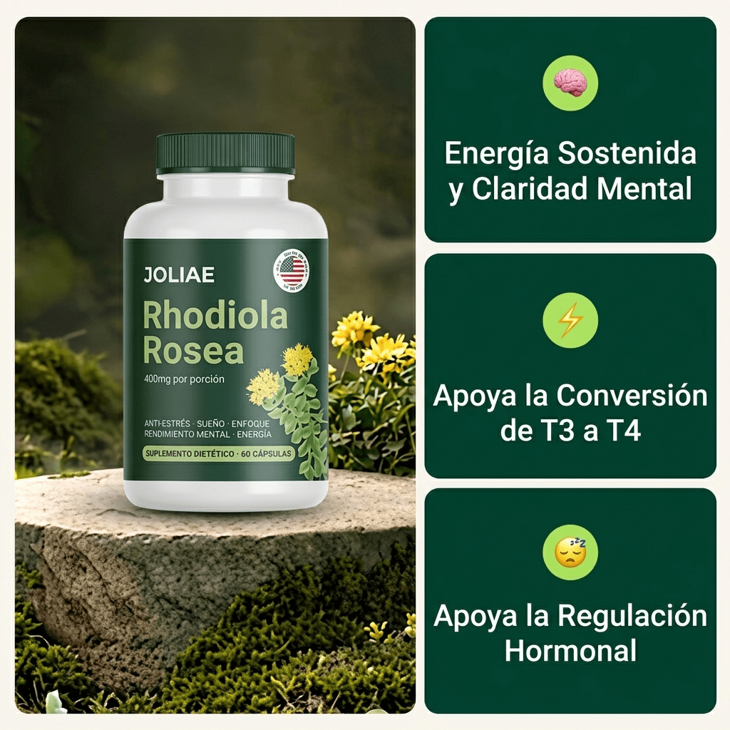Rhodiola Rosea - Adaptógeno Natural Hecho en Europa [400mg]